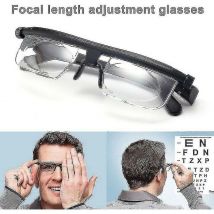 SNQ - 2 gafas portátiles con lentes de intensidad ajustable y zoom de distancia de enfoque variable