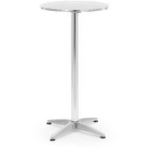 Royal Catering - 2-in-1 Bistro- und Stehtisch höhenverstellbar klappbar Edelstahl/Aluminium 60