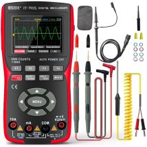 Kkmoon - 2-in-1-Digitaloszilloskop-Multimeter, 48 MSa/s Abtastrate, 10 MHz Bandbreite, 9999 Zählungen, True rms, 2,8 Zoll IPS-Farbdisplay, Multimeter