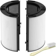 2-in-1 Ersatzfilter Kompatibel mit Dyson Luftreiniger HP04 TP04 DP04 PH04 HP09 TP09 HP07 TP07 PH03 PH01, Hohe Effizienz H13 Grade True HEPA-Filter