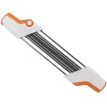 Einfacher 2-in-1-Kettenfeilenschärfer aus Metall, 0,325 Zoll, 4,8 mm, austauschbar