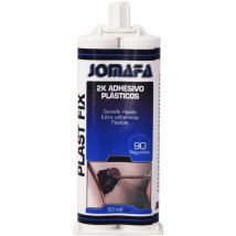 Jomafa - 2 k adhesivo para plastico BICOMPONENTEPegamento de reparacion de plasticos, 50ml