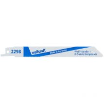 Wolfcraft - Pack 2 Lames De Scie Sabre Bim, Metal, Fines, Longueur 150mm 2298000