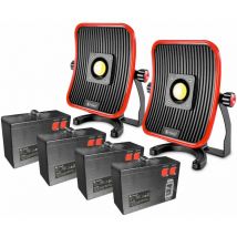 Mw Tools - 2 lampes de chantier + 4 batteries WFL50LI-PACK2