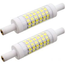 Beijiyi - 2 led bulbs R7S 78 mm 5W 15 x 78 mm, cold white 6000K, 220V