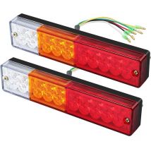 2 luces traseras led con luz de freno y señal de giro, 40 led, universales, 12 v y 24 v
