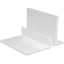 Hexim - Winkelleisten pvc weiß 2m - Hohlkammerprofile, Kantenhöhe 6-7mm - HJ:90x110mm - 7mm Kantenhöhe