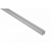 2 Meter U-Profil Alu eloxiert Effector 10x10mm B30