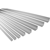 Effector - 2 Meter Winkelprofil Alu eloxiert Ecke B10-B17: Silber, B14 - 30 x 30 x 2 mm