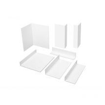 Hexim - 2 Meter Eckprofile Winkel ungleichschenklig Auswahl 2-2,5mm pvc hj: 20x40x2mm - Nr. 329