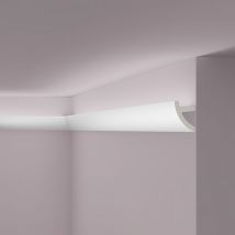 Cornisa NMC IL1 arstyl Noel Marquet Moldura decorativa Perfil de estuco Luz indirecta diseño moderno blanco 2 m