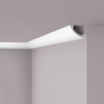 Noel&marquet - Cornisa nmc WT3 wallstyl Noel Marquet Moldura decorativa Perfil de estuco Luz indirecta diseño atemporal clásico blanco 2 m