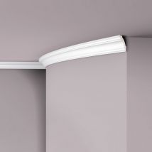 NMC - Cornisa Z1240 arstyl Noel Marquet Perfil de estuco Moldura flexible Moldura decorativa diseño atemporal clásico blanco 2 m