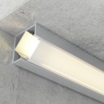 2 Mtr Perfil Aluminio Angular Para Tira Led