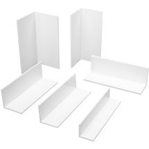 2 mètres Profilés d'angle Angle isocèle Sélection pvc blanc hj: 20x20x2mm - 327