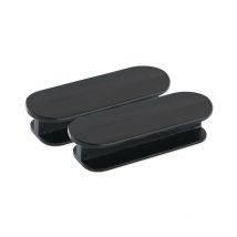 Linghhang - 2 No Punch Balcony Window Pulls - Black, Outdoor Patio Door Pulls Drawer Pulls Furniture Pulls, Glass Door
