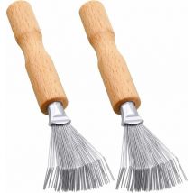 2 Outils de Nettoyage Brosse à Cheveux Nettoyant Peigne Outil de Nettoyage Peigne Nettoyant Brosse à Cheveux Mini Brosse à Cheveux pour Enlever la