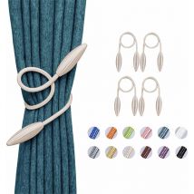 2 Pack diy Curtain Tiebacks Clips Crystal Decorative Creative Twist Drape Tie Backs European Style Random Modelling Curtain Holdbacks for Home