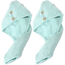 2-Pack Microfiber Hair Bandana Wrap Drying Towels For Women With Long, Curly, Wet Hair style8