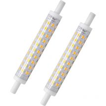 Beijiyi - 2 Pack R7s led Bulb 118mm Warm White 3000K J118 Bulb 10W Replace 80W Halogen Lamp No Flicker 230V ac 800lm 360° [Energy Class a++]