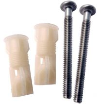 2 Pack Top Fix Toilet Seat Fittings Fixings Grommet Set - White