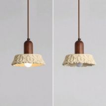 Wottes - 2-pack Vintage Pendant Light Creative Chandeliers Adjustable Hanging Ceiling Light Environmentally Friendly Resin Lamp Fixture Ø20cm