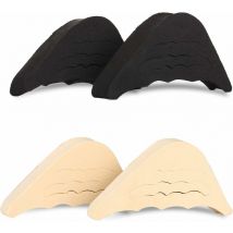 2 paires Coussinets pour Chaussures Rembourrage de Chaussure Faire de Grandes Chaussures Fit (Noir&Beige) Fei Yu
