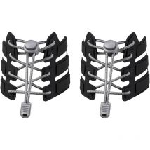 2 paires de lacets élastiques sans lacets Les enfants et les adultes n'ont pas besoin de nouer leurs lacets
