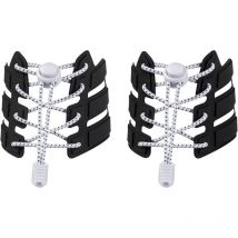 2 paires de lacets élastiques sans lacets Les enfants et les adultes n'ont pas besoin de nouer leurs lacets