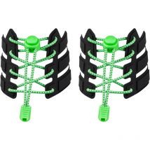 2 paires de lacets élastiques sans lacets Les enfants et les adultes n'ont pas besoin de nouer leurs lacets