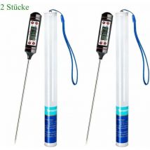 Briller - Thermomètre de cuisine 2 pièces Thermomètre domestique universel Thermomètre de cuisine Thermomètre à viande, lisible 50 ° c - 300 ° c, ° c