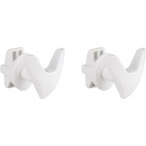 Patère Tête de loup Blanc pour sèche serviette NOYON & THIEBAULT (x2)