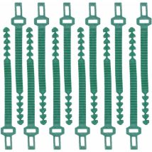 2 pcs 24 cm Tuteur Plante, Heavy Duty en Caoutchouc Souple Attaches réglable Interlock Jardin Arbre Liens Rose à Fleurs pour Arbre Support de Plante