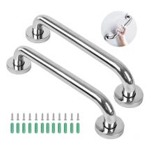 Ouylaf - 2 Pcs Acier Inoxydable Barre D'appui de Bain,Barre D'Appui En Inox Murale Robuste Poignée,Barre D'Appui inox Poignée, Sécurité Grab Bar pour