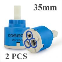 2 pcs Auralum Cartuccia Ceramica per Rubinetti Monocomando (35MM)