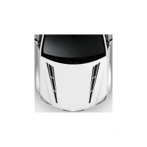 2 Pcs Autocollant de Bande de Carrosserie de Capot de Voiture, Universel pvc Autocollant Graphique de Bande de Capot Bande Latérale de Décalque