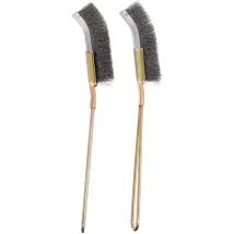 2 Pcs Brosse De Nettoyage De Cage à Oiseaux à Long Manche Mangeoire Cage Brosse à Fil Nettoyant Facile à Nettoyer Oiseau Perroquet Cage pour Animaux