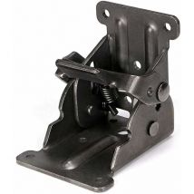 Hklffja - 2 Pcs Charnière pliante autobloquante 90, support pliable, verrouillage extension table support d'étagère pliable en tôle d'acier pour