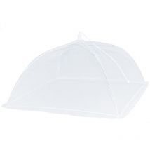 Cyslmuk - 2 Pcs Cloche Alimentaire Pliable, Couvercle Alimentaire en Maille, Cloche Alimentaire Moustiquaire, Cloche a Fruit Anti Moucherons, Cloche