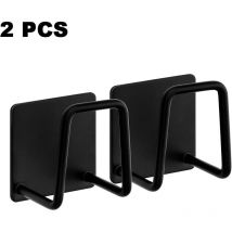 Bb-boom - 2 pcs évier de cuisine porte-éponge égouttoir, accessoires en acier inoxydable étanche éponge cadre sans poinçon collant évier égouttoir