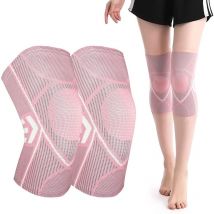 Kinsi - 2 pcs Genouillère Sport, Genouillère Élastique Réglable, Genouillère de Compression, Genouillère Ligamentaire Attelle Genou, m,l,xl