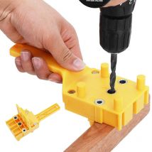 Sjqka - 2 pcs Guides de perçage de localisateur de poinçon pour guide de perçage de 6/8/10 mm, manchon métallique