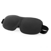 2 Pcs Masque de Nuit, Masque de Sommeil pour Homme Femme, Masque de Voyage 3D Anti-lumière, (Noir)