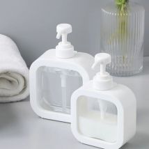 Linghhang - 2 pcs savon de distribution de 500ML, savon de distribution rechargeable, savon de distribution de cuisine et de salle de bains, liquide