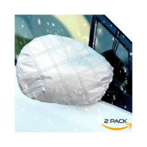 2 pcs Voiture Retroviseur Couverture Protection Hiver Universelle Size Anti Givre Neige Glace Pluie Soleil-3327cm