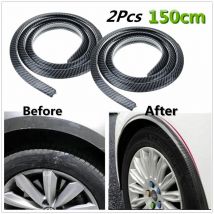 Kingso - 2 pezzi 150 cm estensione parafango bagliore sopracciglio protezione labbra modellato in fibra di carbonio Hasaki