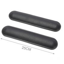 2 Pezzi Protezione Paraurti Anteriore e Posteriore Con Adesivo Lunga 25cm Salvaparaurti Adesivi Nero