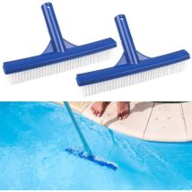 2 Pcs Tête De Brosse De Nettoyage De Piscine Brosse De Piscine 10 Pouces Brosse De Paroi De Piscine En Plastique Tête De Brosse Pour Piscine Étang 
