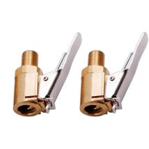 2 Pièce Adaptateur De Valve De Pneu De Voiture, 8 Mm Pompe De Embout Laiton Gonflage Valve Clip Pince Connecteur Adaptateur Pour Pneu De Voiture Ou 