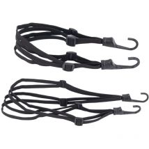 2 Pièces Accessoire pour Moto Vélo Bagage, Sangle de Bagage Tendeurs Elastique avec Crochets - Solution Bagages pour Moto Vélo Casque Bagages Chariot
